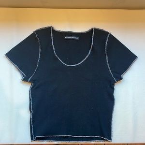 Brandy Melville black crop top